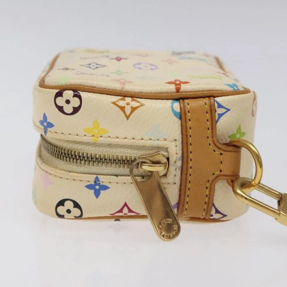 LOUIS VUITTON Monogram Multicolor Trousse Wapity Pouch White M58033 Auth MX041V - Picture 5 of 16